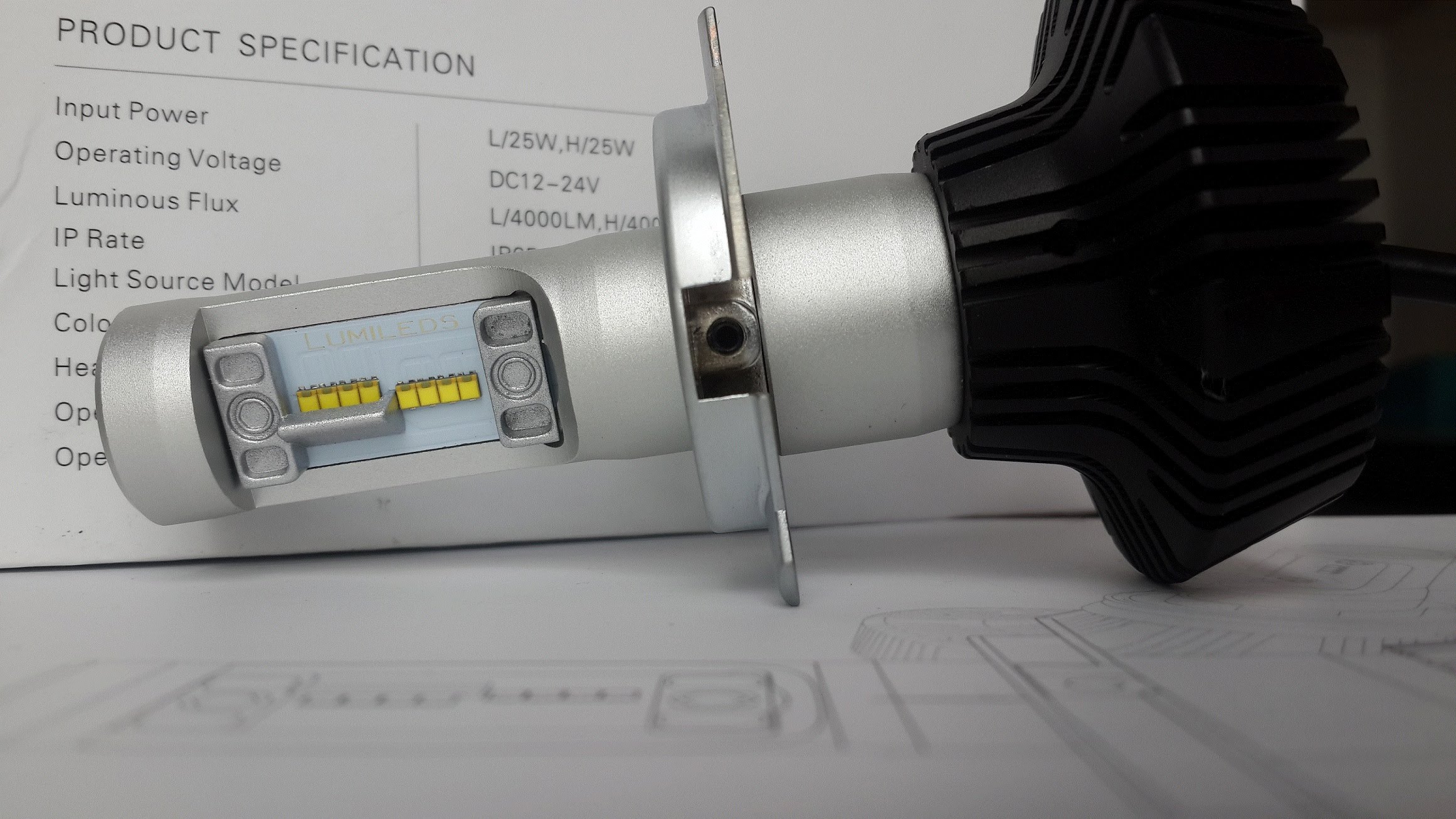 Led philips lumileds mang đến ánh sáng cao mà không chói mắt